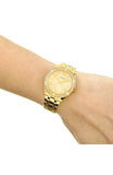 Buy Shop Guess Cosmo Diamonds Gold Dial Gold Steel Strap Watch For Women - GW0033L2 USA Online