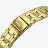 Buy Shop Guess Cosmo Diamonds Gold Dial Gold Steel Strap Watch For Women - GW0033L2 USA Online