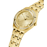 Buy Shop Guess Cosmo Diamonds Gold Dial Gold Steel Strap Watch For Women - GW0033L2 USA Online