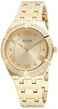 Buy Shop Guess Cosmo Diamonds Gold Dial Gold Steel Strap Watch For Women - GW0033L2 USA Online