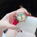 Buy Shop Guess Cosmo Diamonds Gold Dial Red Rubber Strap Watch for Women - GW0034L6 USA Online