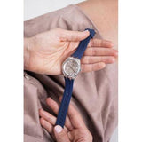Buy Shop Guess Cosmo Diamonds Silver Dial Blue Rubber Strap Watch for Women - GW0034L5 USA Online