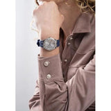 Buy Shop Guess Cosmo Diamonds Silver Dial Blue Rubber Strap Watch for Women - GW0034L5 USA Online