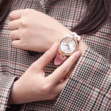 Buy Shop Guess Cosmo Diamonds Silver Dial Pink Silicone Strap Watch for Women - GW0034L3 USA Online