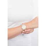 Buy Shop Guess Cosmo Diamonds Silver Dial Rose Gold Steel Strap Watch For Women - GW0033L3 USA Online