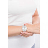 Buy Shop Guess Cosmo Diamonds Silver Dial Silver Steel Strap Watch For Women - GW0033L1 USA Online