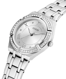 Buy Shop Guess Cosmo Diamonds Silver Dial Silver Steel Strap Watch For Women - GW0033L1 USA Online