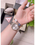 Buy Shop Guess Cosmo Diamonds Silver Dial Two Tone Steel Strap Watch for Women - GW0033L4 USA Online