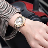 Buy Shop Guess Cosmo Diamonds Silver Dial Two Tone Steel Strap Watch for Women - GW0033L4 USA Online