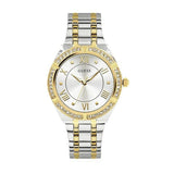 Buy Shop Guess Cosmo Diamonds Silver Dial Two Tone Steel Strap Watch for Women - GW0033L4 USA Online