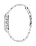 Buy Shop Guess Crown Jewel Diamonds Blue Dial Silver Steel Strap Watch for Women - GW0410L1 USA Online