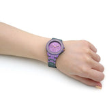Buy Shop Guess Crown Jewel Diamonds Purple Dial Purple Steel Strap Watch for Women - GW0410L4 USA Online