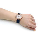 Buy Shop Guess Crown Jewel Diamonds White Dial Blue Rubber Strap Watch for Women - GW0411L2 USA Online
