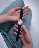 Buy Shop Guess Crown Jewel Diamonds White Dial Blue Rubber Strap Watch for Women - GW0411L2 USA Online