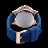 Buy Shop Guess Crown Jewel Diamonds White Dial Blue Rubber Strap Watch for Women - GW0411L2 USA Online
