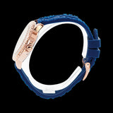 Buy Shop Guess Crown Jewel Diamonds White Dial Blue Rubber Strap Watch for Women - GW0411L2 USA Online