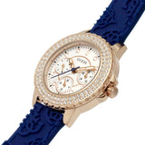 Buy Shop Guess Crown Jewel Diamonds White Dial Blue Rubber Strap Watch for Women - GW0411L2 USA Online