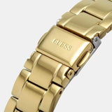 Buy Shop Guess Crown Jewel Diamonds White Dial Gold Steel Strap Watch for Women - GW0410L2 USA Online
