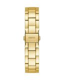Buy Shop Guess Crown Jewel Diamonds White Dial Gold Steel Strap Watch for Women - GW0410L2 USA Online