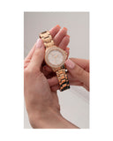Buy Shop Guess Crown Jewel Multifunction Diamonds White Dial Rose Gold Steel Strap Watch For Women - GW0410L3 USA Online
