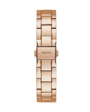 Buy Shop Guess Crown Jewel Multifunction Diamonds White Dial Rose Gold Steel Strap Watch For Women - GW0410L3 USA Online