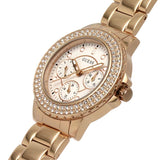 Buy Shop Guess Crown Jewel Multifunction Diamonds White Dial Rose Gold Steel Strap Watch For Women - GW0410L3 USA Online