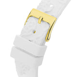 Buy Shop Guess Crown Jewel Multifunction Diamonds White Dial White Leather Strap Watch for Women - GW0411L1 USA Online