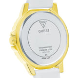 Buy Shop Guess Crown Jewel Multifunction Diamonds White Dial White Leather Strap Watch for Women - GW0411L1 USA Online