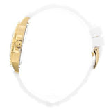 Buy Shop Guess Crown Jewel Multifunction Diamonds White Dial White Leather Strap Watch for Women - GW0411L1 USA Online