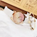 Buy Shop Guess Crush Crystals Gold Dial White Rubber Strap Watch for Women - W1223L3 USA Online