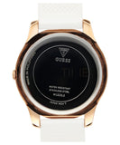 Buy Shop Guess Crush Crystals Gold Dial White Rubber Strap Watch for Women - W1223L3 USA Online