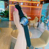 Buy Shop Guess Crush Crystals Silver Dial Black Rubber Strap Watch for Women - W1223L4 USA Online