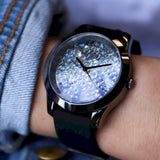 Buy Shop Guess Crush Crystals Silver Dial Black Rubber Strap Watch for Women - W1223L4 USA Online