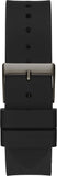 Buy Shop Guess Crush Crystals Silver Dial Black Rubber Strap Watch for Women - W1223L4 USA Online