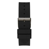 Buy Shop Guess Crush Crystals Silver Dial Black Rubber Strap Watch for Women - W1223L4 USA Online