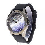Buy Shop Guess Crush Crystals Silver Dial Black Rubber Strap Watch for Women - W1223L4 USA Online