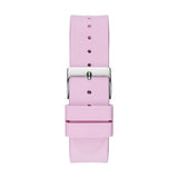 Buy Shop Guess Crush Crystals Silver Dial Pink Rubber Strap Watch for Women - W1223L1 USA Online