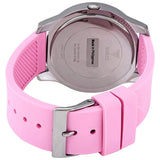 Buy Shop Guess Crush Crystals Silver Dial Pink Rubber Strap Watch for Women - W1223L1 USA Online