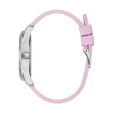 Buy Shop Guess Crush Crystals Silver Dial Pink Rubber Strap Watch for Women - W1223L1 USA Online