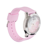 Buy Shop Guess Crush Crystals Silver Dial Pink Rubber Strap Watch for Women - W1223L1 USA Online
