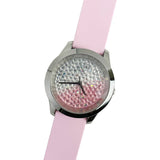 Buy Shop Guess Crush Crystals Silver Dial Pink Rubber Strap Watch for Women - W1223L1 USA Online