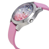 Buy Shop Guess Crush Crystals Silver Dial Pink Rubber Strap Watch for Women - W1223L1 USA Online