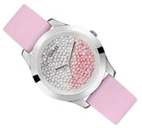 Buy Shop Guess Crush Crystals Silver Dial Pink Rubber Strap Watch for Women - W1223L1 USA Online