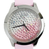 Buy Shop Guess Crush Crystals Silver Dial Pink Rubber Strap Watch for Women - W1223L1 USA Online