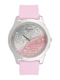Buy Shop Guess Crush Crystals Silver Dial Pink Rubber Strap Watch for Women - W1223L1 USA Online