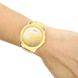 Buy Shop Guess Crush Gold Dial Gold Steel Strap Watch For Women - GW0020L2 USA Online