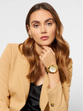 Buy Shop Guess Crush Gold Dial Gold Steel Strap Watch For Women - GW0020L2 USA Online