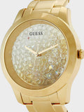 Buy Shop Guess Crush Gold Dial Gold Steel Strap Watch For Women - GW0020L2 USA Online