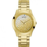 Buy Shop Guess Crush Gold Dial Gold Steel Strap Watch For Women - GW0020L2 USA Online