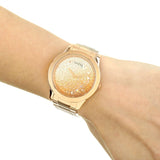 Buy Shop Guess Crush Rose Gold Dial Rose Gold Steel Strap Watch For Women - GW0020L3 USA Online